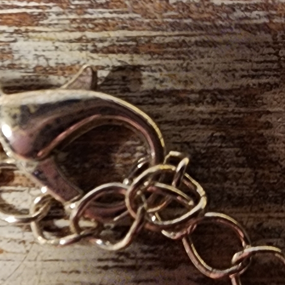 Orange / Peach Flower Statement Necklace (19inches) - Picture 5 of 8